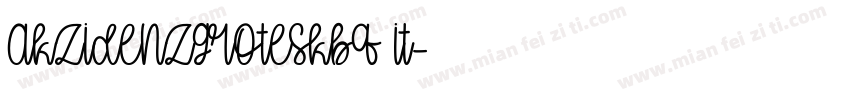 akzidenzgroteskbq it字体转换